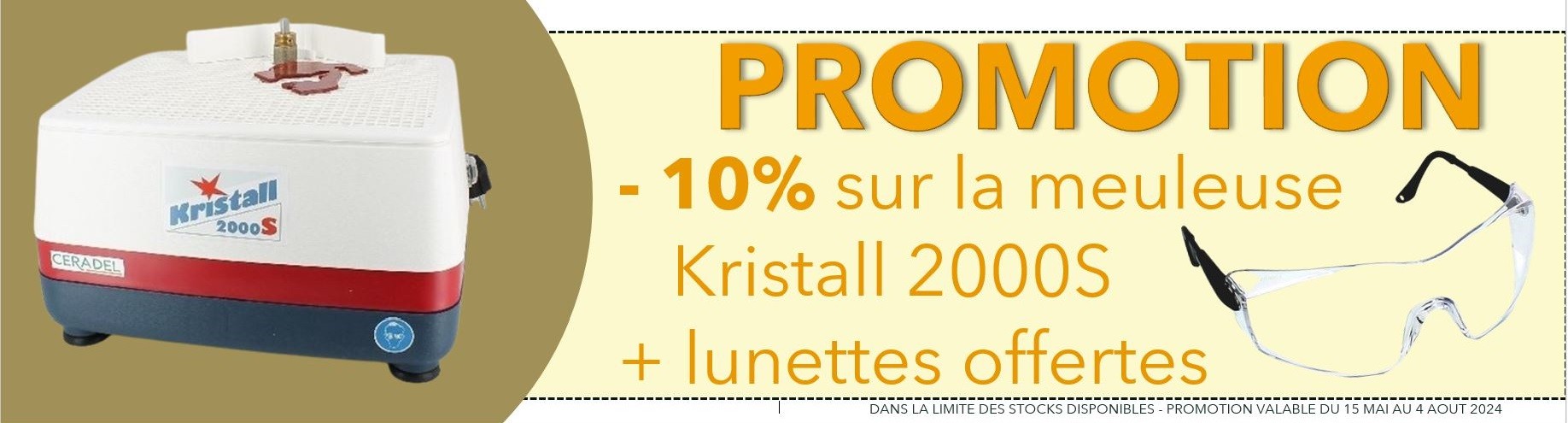 Promotion meuleuse Kristall 2000S